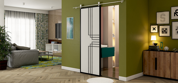 sliding bathroom door installation in Jacksonville Beach